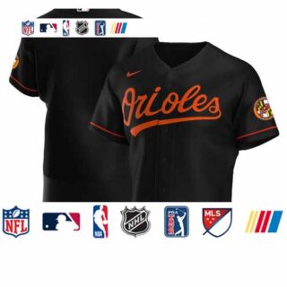Baltimore Orioles Men's Nike Black Alternate 2020 Authentic Official Team MLB Jersey