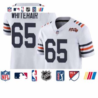 Bears #65 Cody Whitehair White Alternate Men's Stitched Football Vapor Untouchable Limited 100th Season Jersey
