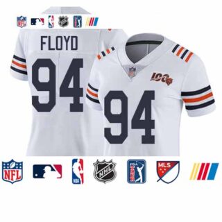 Bears #94 Leonard Floyd White Alternate Women's Stitched Football Vapor Untouchable Limited 100th Season Jersey