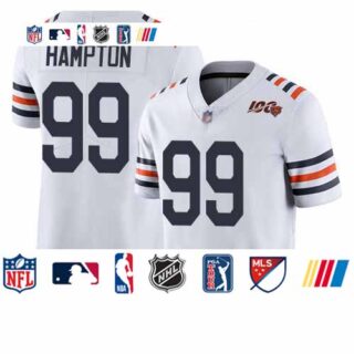 Bears #99 Dan Hampton White Alternate Men's Stitched Football Vapor Untouchable Limited 100th Season Jersey