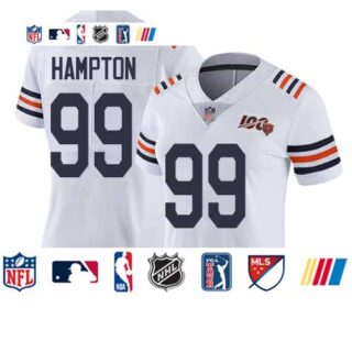 Bears #99 Dan Hampton White Alternate Women's Stitched Football Vapor Untouchable Limited 100th Season Jersey