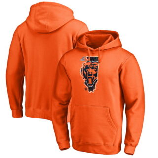Bears Orange 2018 NFL Playoffs Men's Pullover Hoodie