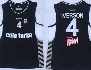 Besiktas 4 Allen Iverson Black Basketball Jersey