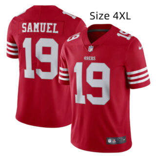 Big Size Men's San Francisco 49ers #19 Deebo Samuel Vapor Untouchable Jersey Size 4XL