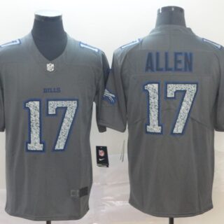 Bills 17 Josh Allen Gray Camo Vapor Untouchable Limited Jersey