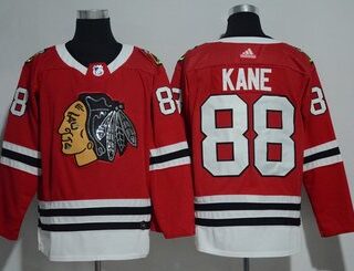 Blackhawks 88 Patrick Kane Red Glittery Edition Adidas Jersey