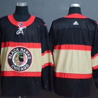 Blackhawks Blank Premier Black New Third Adidas Jersey