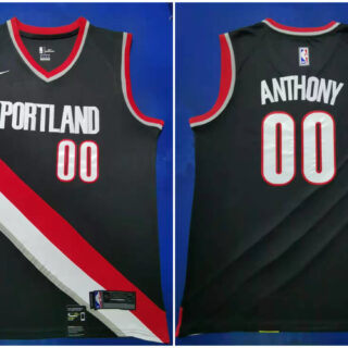 Blazers #00 Carmelo Anthony black 2019-20 Nike Swingman Jersey