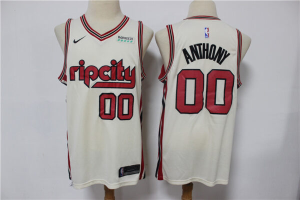 Blazers 00 Carmelo Anthony Cream 2019-20 Nike Swingman Jersey