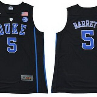 Blue Devils #5 R.J. Barrett Black Basketball Elite Stitched NCAA Jersey