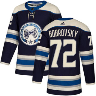 Blue Jackets #72 Sergei Bobrovsky Navy Alternate Authentic Stitched Hockey Jersey