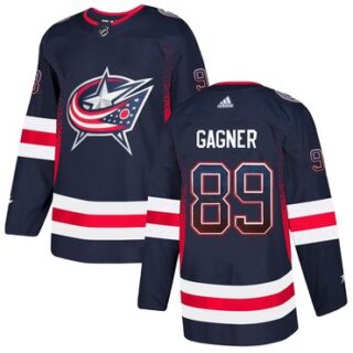 Blue Jackets 89 Sam Gagner Navy Drift Fashion Adidas Jersey