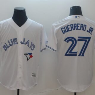 Blue Jays 27 Vladimir Guerrero Jr. White Cool Base Jersey