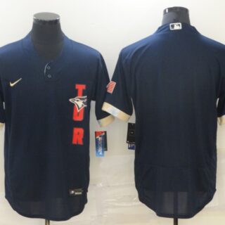 Blue Jays Blank Navy Nike 2021 MLB All-Star Flexbase Jersey