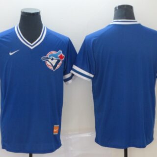 Blue Jays Blank Royal Throwback Jersey