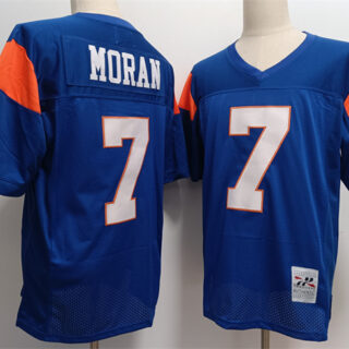 Blue Mountain State #7 Alex Moran Blue Stitched Football Jersey