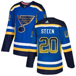 Blues 20 Alexander Steen Royal Drift Fashion Adidas Jersey