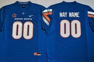 Boise State Custom Football Jersey Name and Number Football Jersey Blue