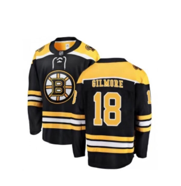 Boston Bruins #18 Happy Gilmore Black Home Jersey