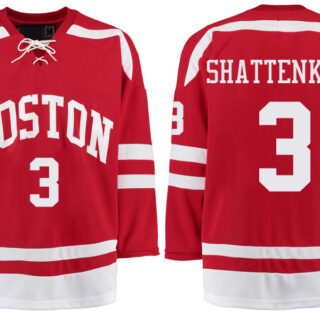 Boston University Terriers BU 3 Kevin Shattenkirk Red Stitched Hockey Jersey