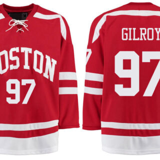 Boston University Terriers BU 97 Matt Gilroy Red Stitched Hockey Jersey