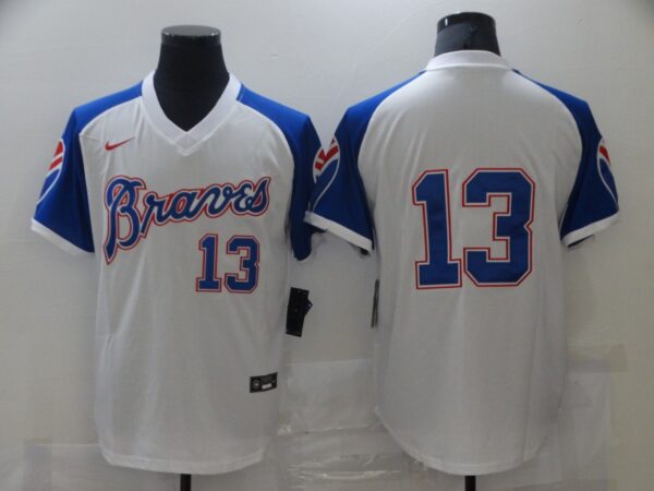 Braves 13 Ronald Acuna Jr. White Nike Turn Back The Clock Jersey