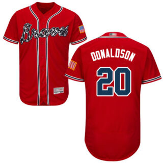 Braves #20 Josh Donaldson Red Flexbase Authentic Collection Stitched Baseball Jersey