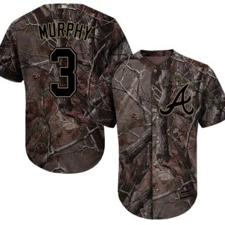 Braves #3 Dale Murphy Camo Realtree Collection Cool Base Stitched Baseball Jersey