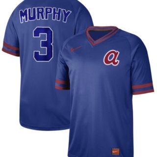 Braves #3 Dale Murphy Royal Authentic Cooperstown Collection Stitched Baseball Jersey