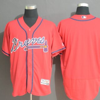 Braves Blank Red Flexbase Jersey