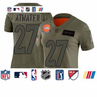 Broncos #27 Steve Atwater Camo Women's Stitched Football Limited 2019 Salute to Service Jersey
