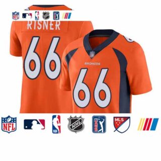 Broncos #66 Dalton Risner Orange Team Color Men's Stitched Football Vapor Untouchable Limited Jersey