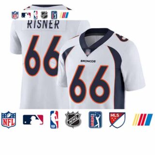 Broncos #66 Dalton Risner White Men's Stitched Football Vapor Untouchable Limited Jersey