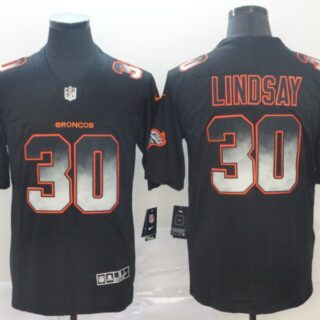 Broncos 30 Phillip Lindsay Black Arch Smoke Vapor Untouchable Limited Jersey