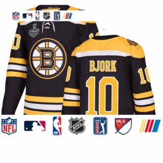 Bruins #10 Anders Bjork Black Home Authentic Stanley Cup Final Bound Youth Stitched Hockey Jersey