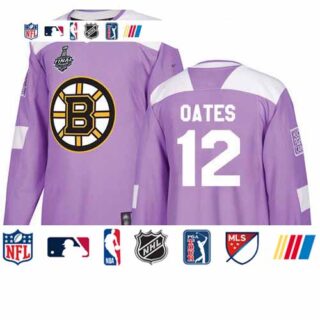 Bruins #12 Adam Oates Purple Authentic Fights Cancer Stanley Cup Final Bound Stitched Hockey Jersey