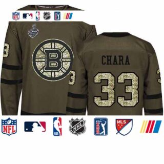 Bruins #33 Zdeno Chara Green Salute to Service Stanley Cup Final Bound Stitched Hockey Jersey