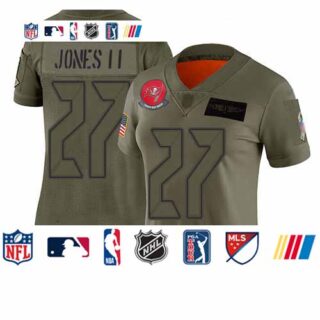 Buccaneers #27 Ronald Jones II Camo Women's Stitched Football Limited 2019 Salute to Service Jersey