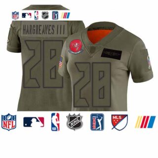 Buccaneers #28 Vernon Hargreaves III Camo Women's Stitched Football Limited 2019 Salute to Service Jersey