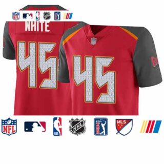 Buccaneers #45 Devin White Red Team Color Youth Stitched Football Vapor Untouchable Limited Jersey