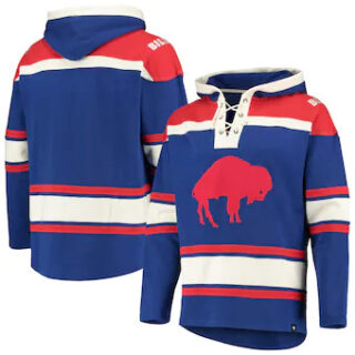 Buffalo Bills '47 Throwback Lacer Pullover Hoodie u2013 Royal