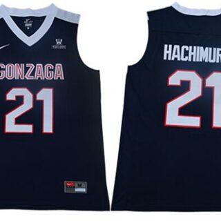 Bulldogs #21 Rui Hachimura Navy Blue Basketball Stitched College Jersey