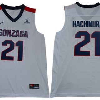 Bulldogs #21 Rui Hachimura White Basketball Stitched College Jersey