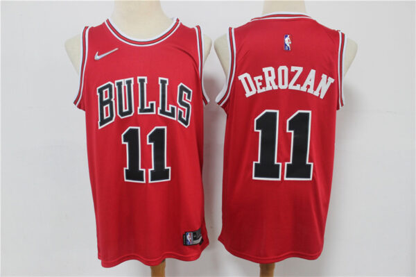 Bulls 11 DeMar DeRozan Red Nike Diamond 75th Anniversary Swingman Jersey