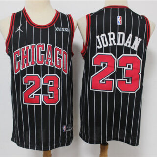 Bulls 23 Michael Jordan Black 2020 Swingman Jersey
