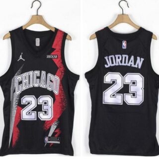 Bulls 23 Michael Jordan Black Jordan Brand Swingman Jersey
