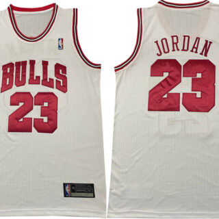 Bulls 23 Michael Jordan Red Swingman Jersey