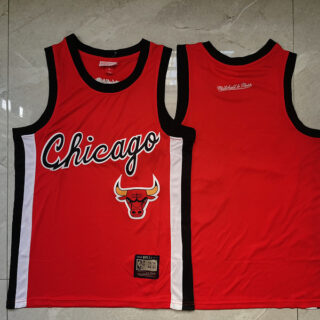 Bulls Blank Red Mitchell & Ness Jersey
