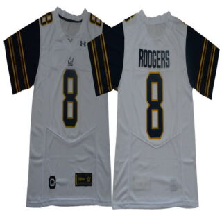 California Golden Bears 8 Aaron Rodgers White College Football Jersey