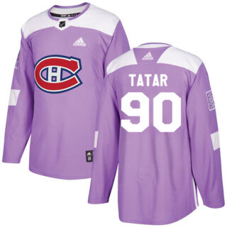 Canadiens #90 Tomas Tatar Purple Authentic Fights Cancer Stitched Hockey Jersey